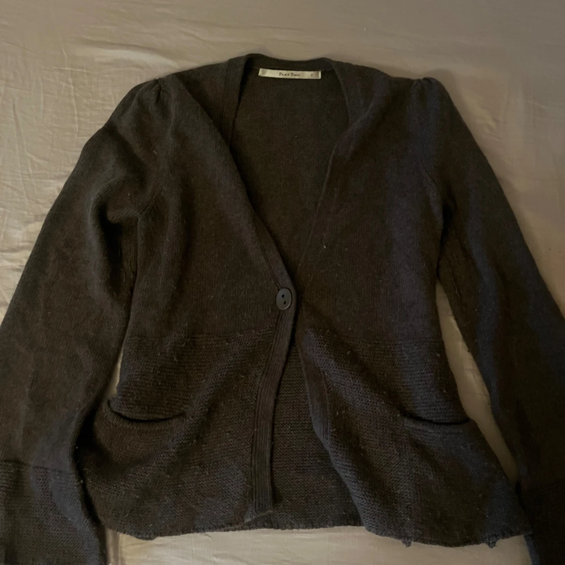 Mörkgrå stickad kofta från Part Two - 3