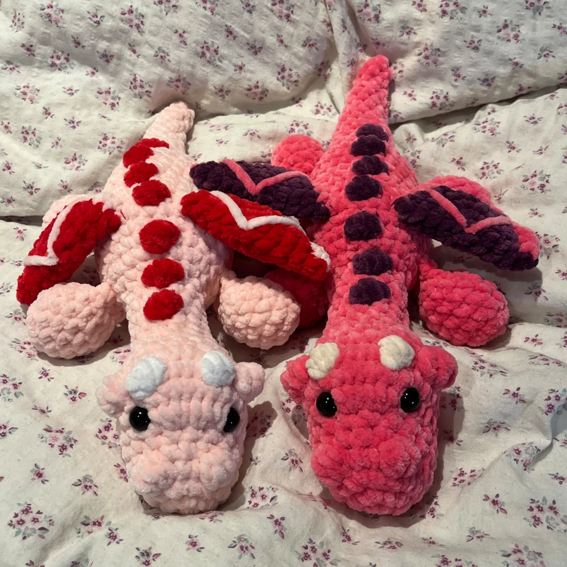Virkad rosa och röd drake  - 3