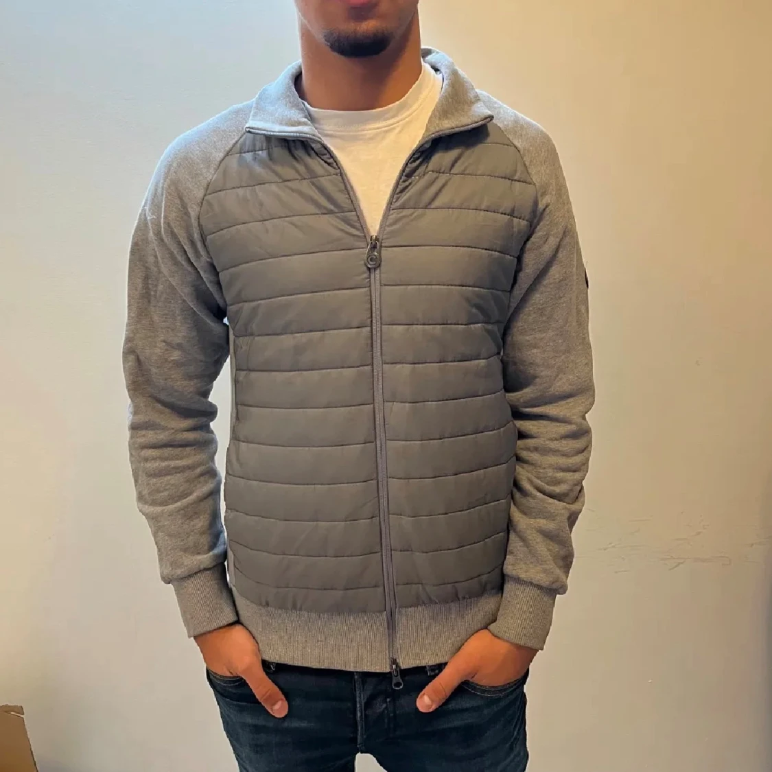 Grå quiltad jacka från Colmar - 1