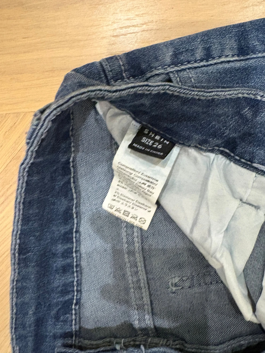 Blå bootcut jeans från SHEIN - 1