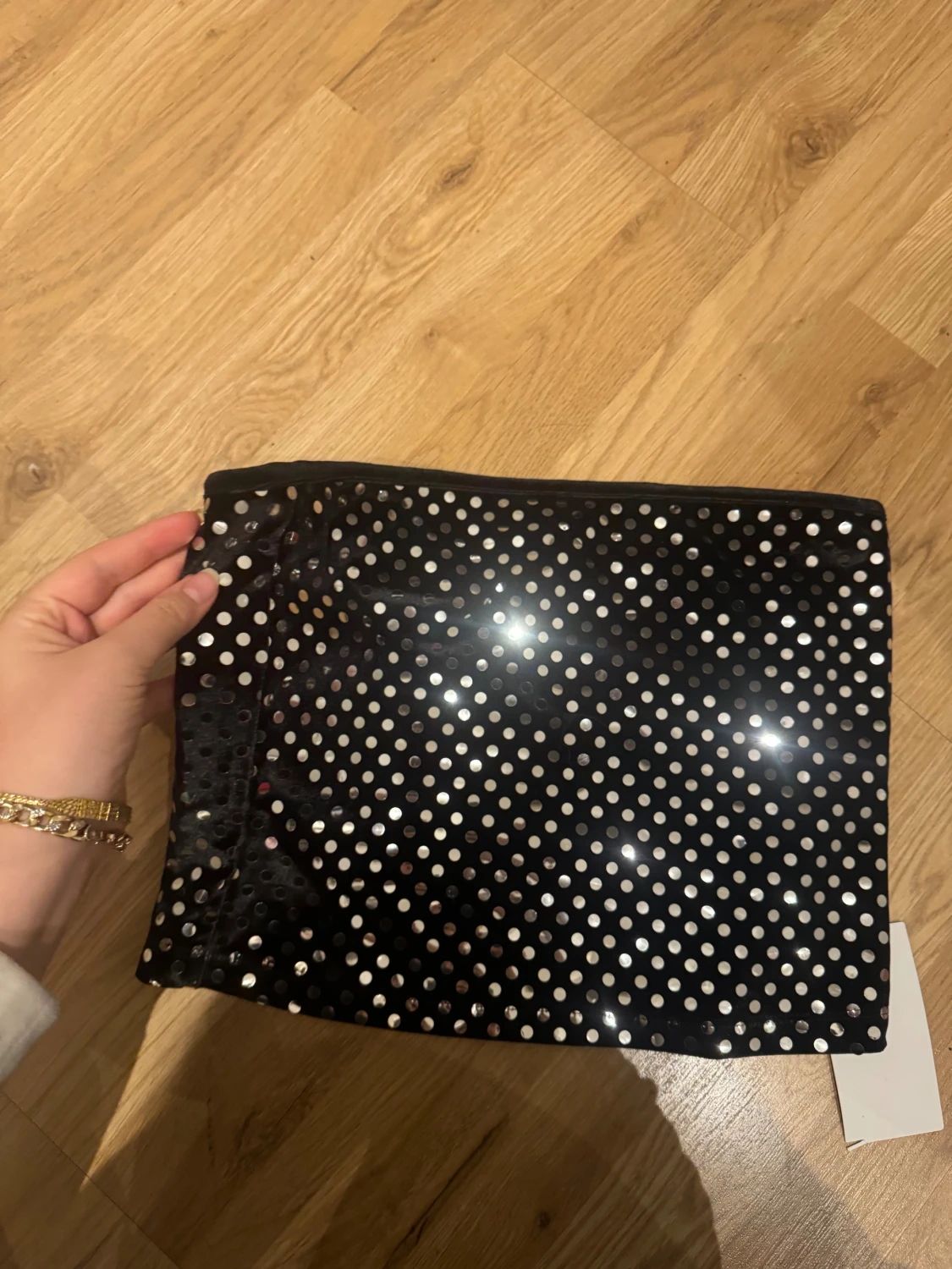 Svart paljett banedau topp från NA-KD