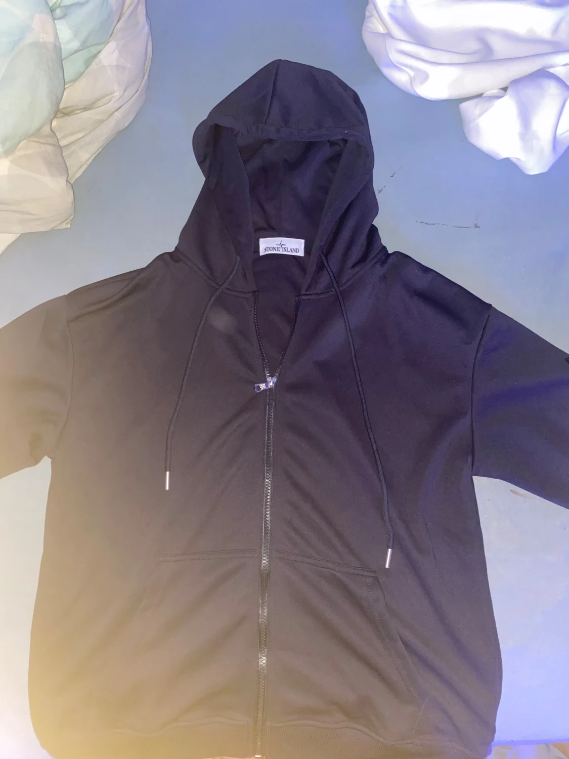 Mörkblå hoodie från Stone Island - 1