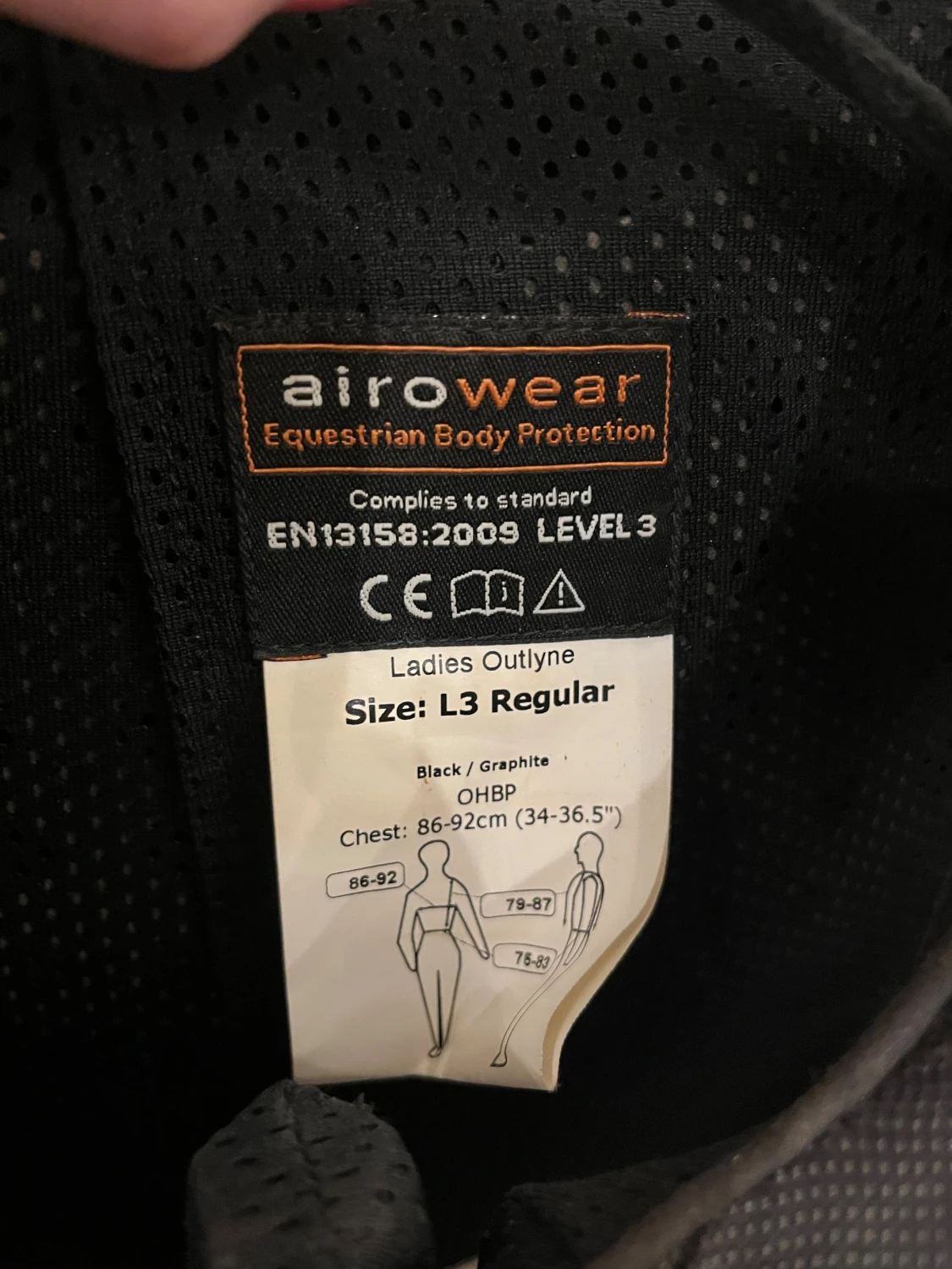 Svart säkerhetsväst Airowear L3 - 5