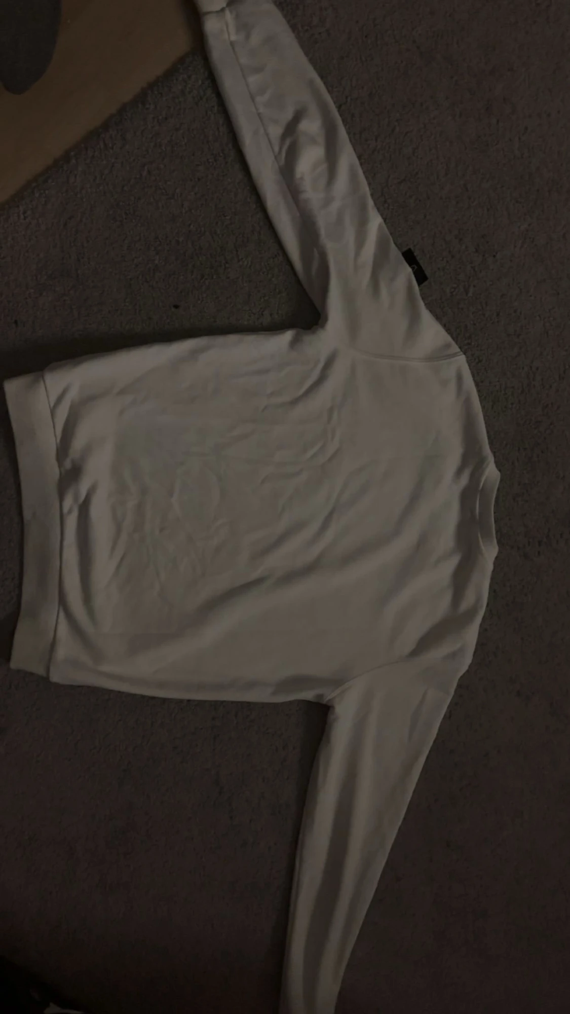 Vit långärmad Stone Island sweatshirt - 4