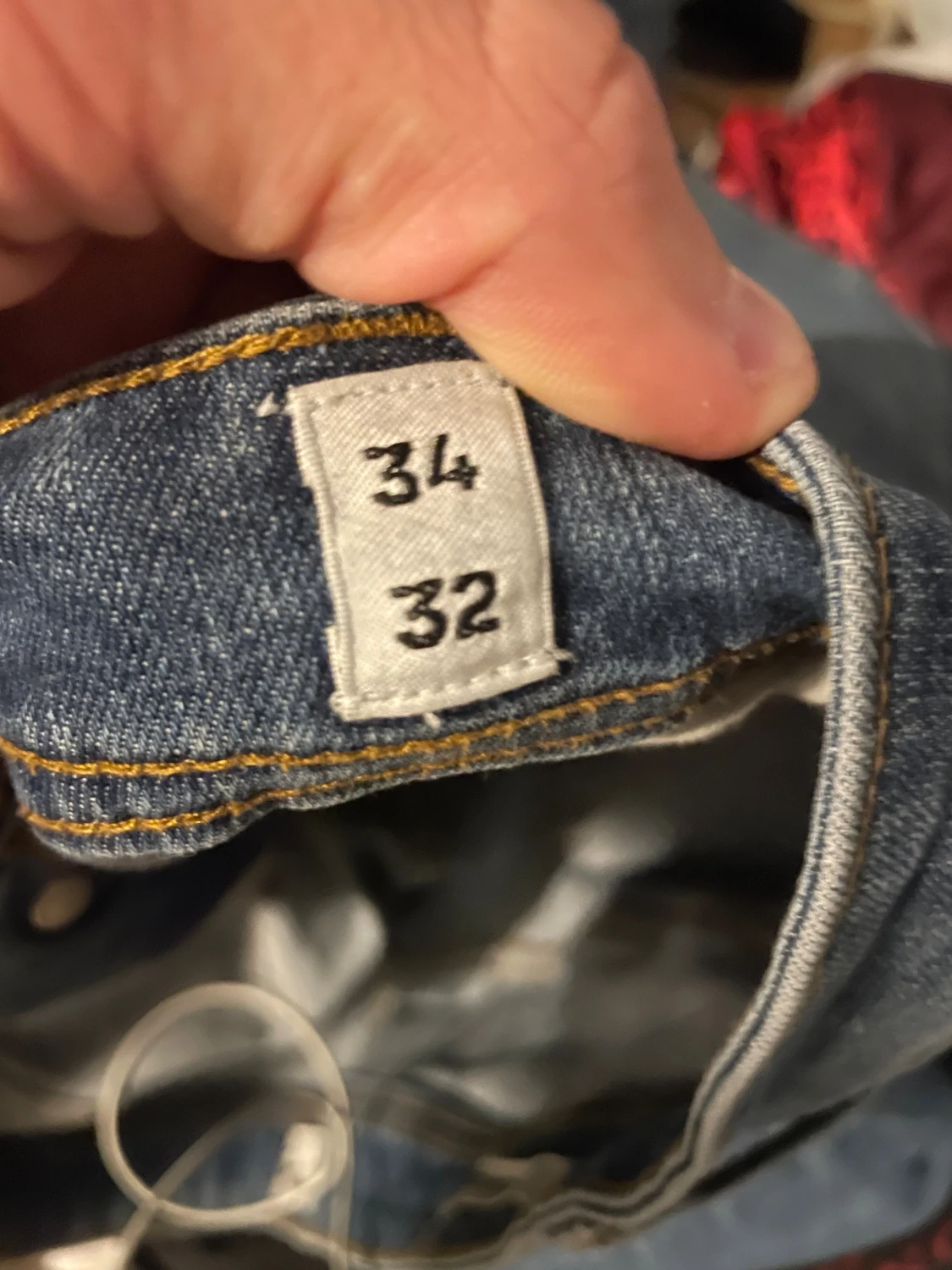 Slim Glenn blå jeans storlek 34/32 - 3