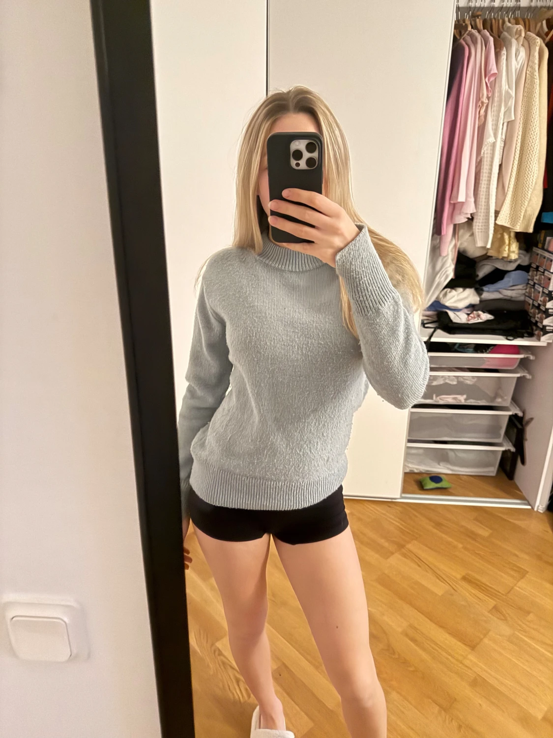 Ljusgrön stickad tröja från H&M