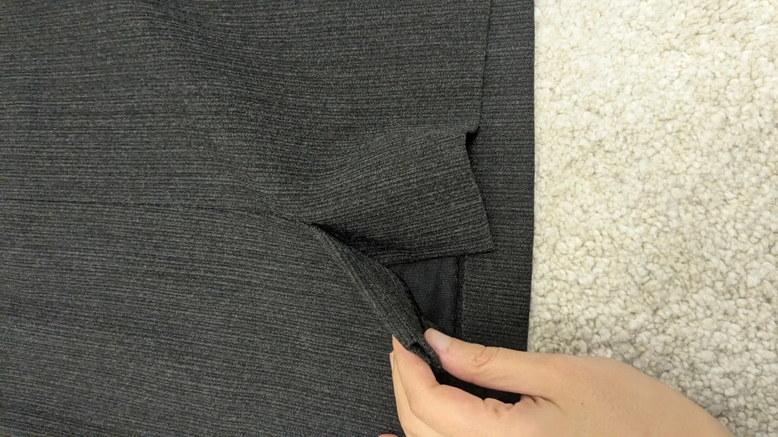 Mörkgrå pennkjol med dragkedjor - 4