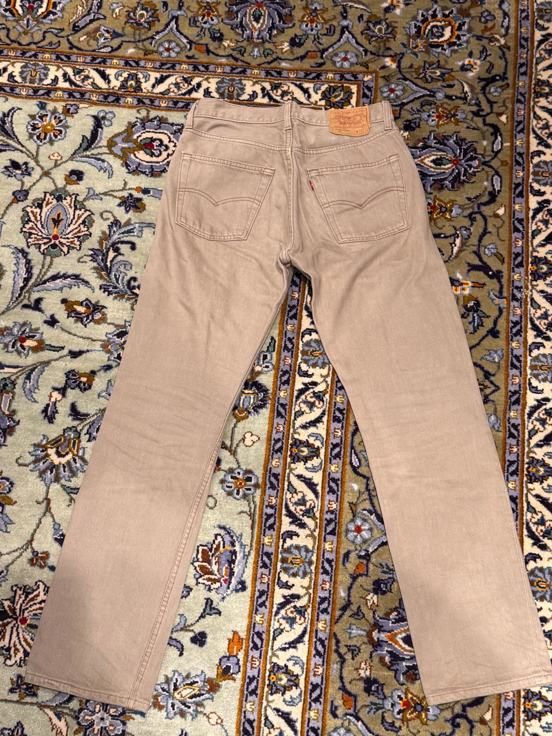 Beige Levi's 501 jeans W32 L32