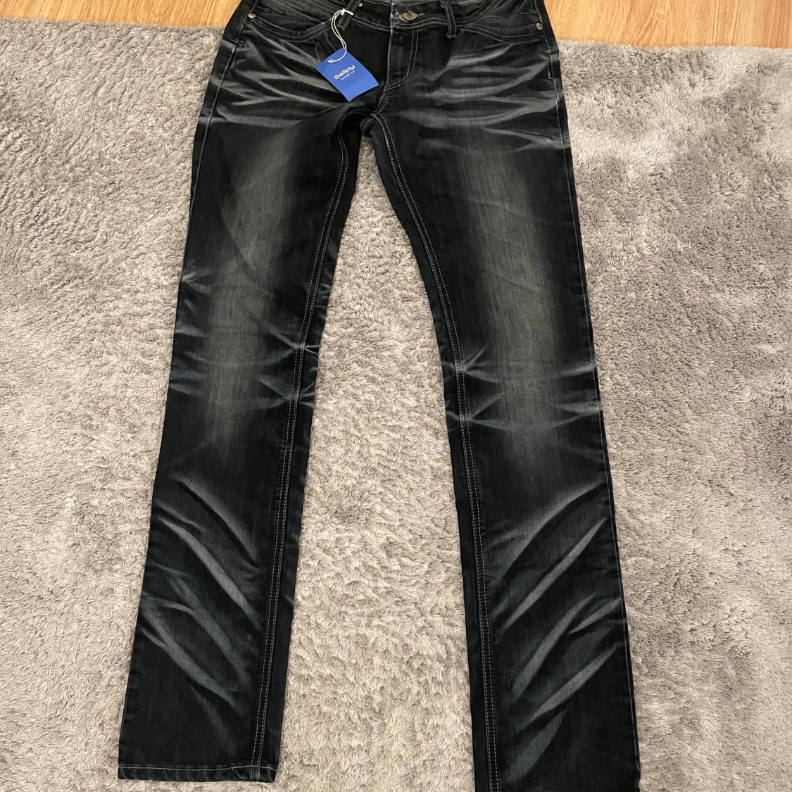 Svarta Miss Chic jeans, storlek 38