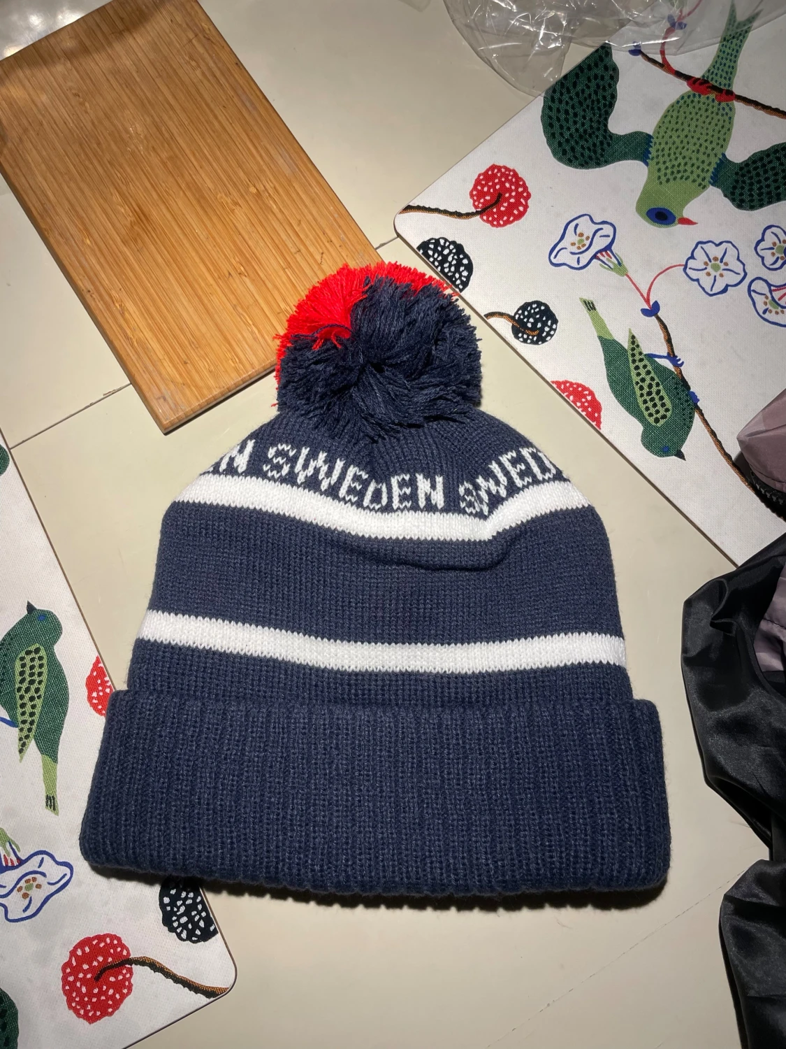 Mörkblå Åre mössa - 1