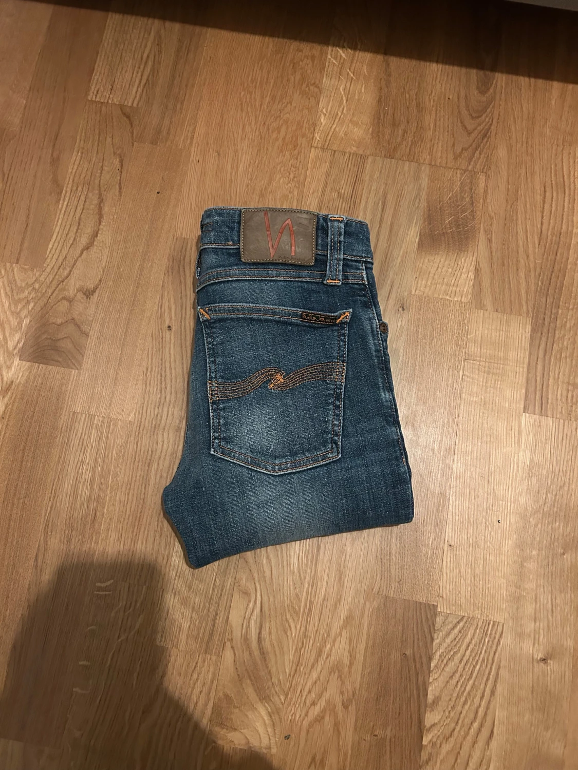 Blå Nudie Jeans W25 L32 - 1