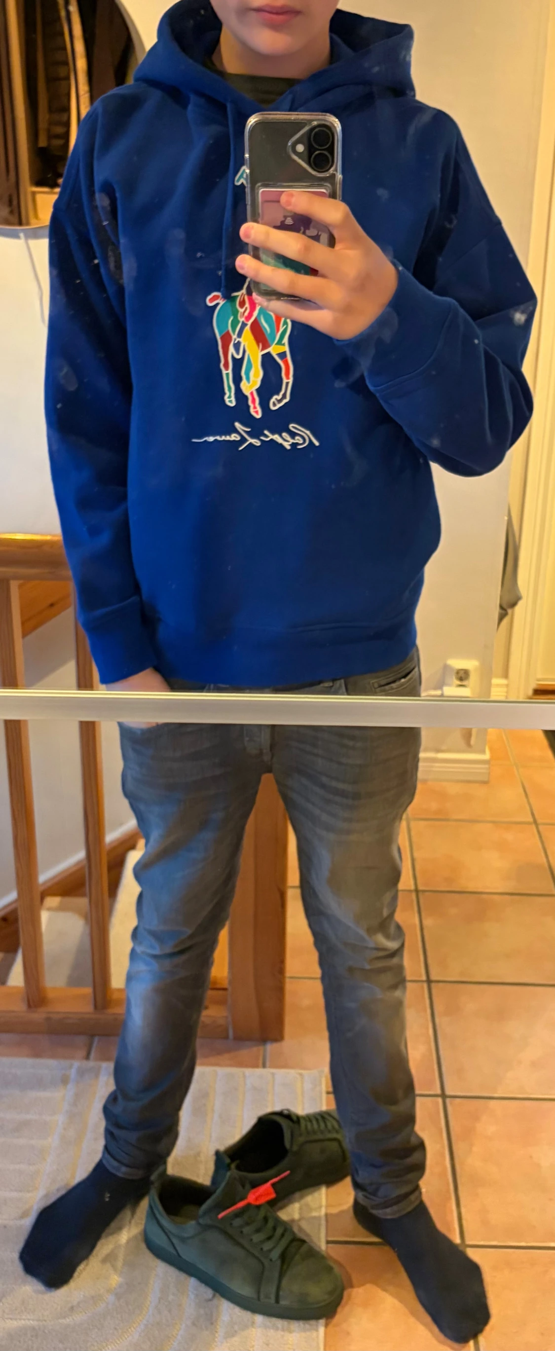 Blå hoodie från Ralph Lauren - 1