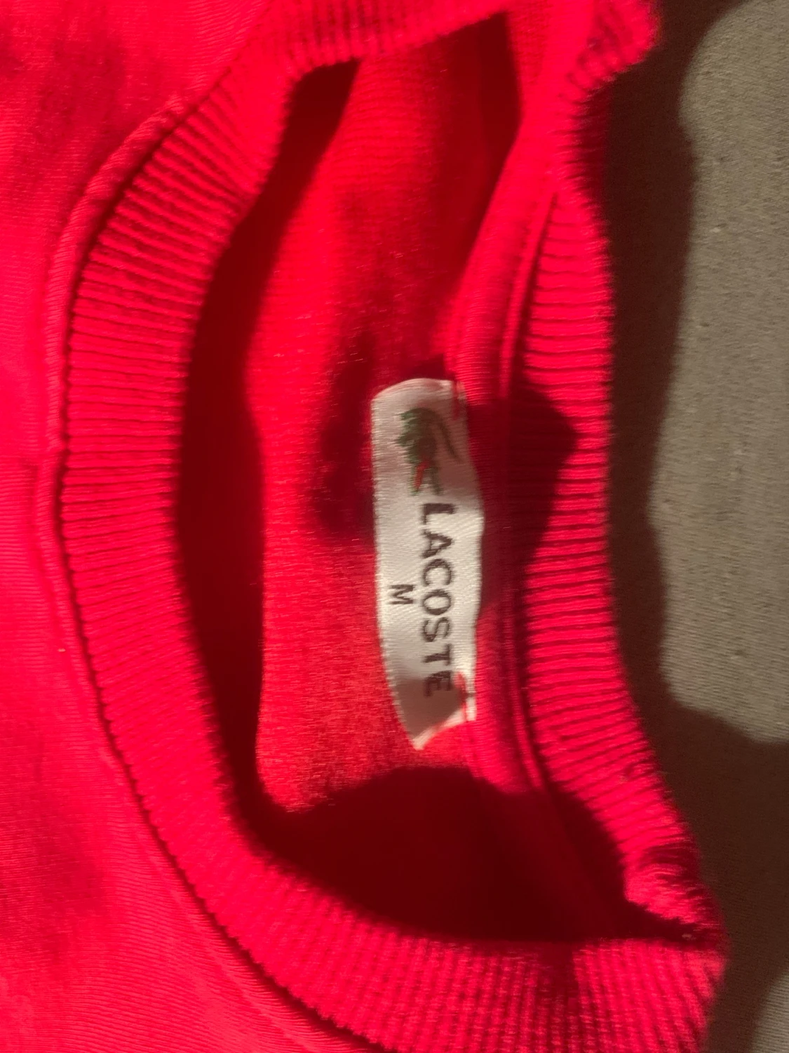 Röd randig tröja från Lacoste M passar också s - 2