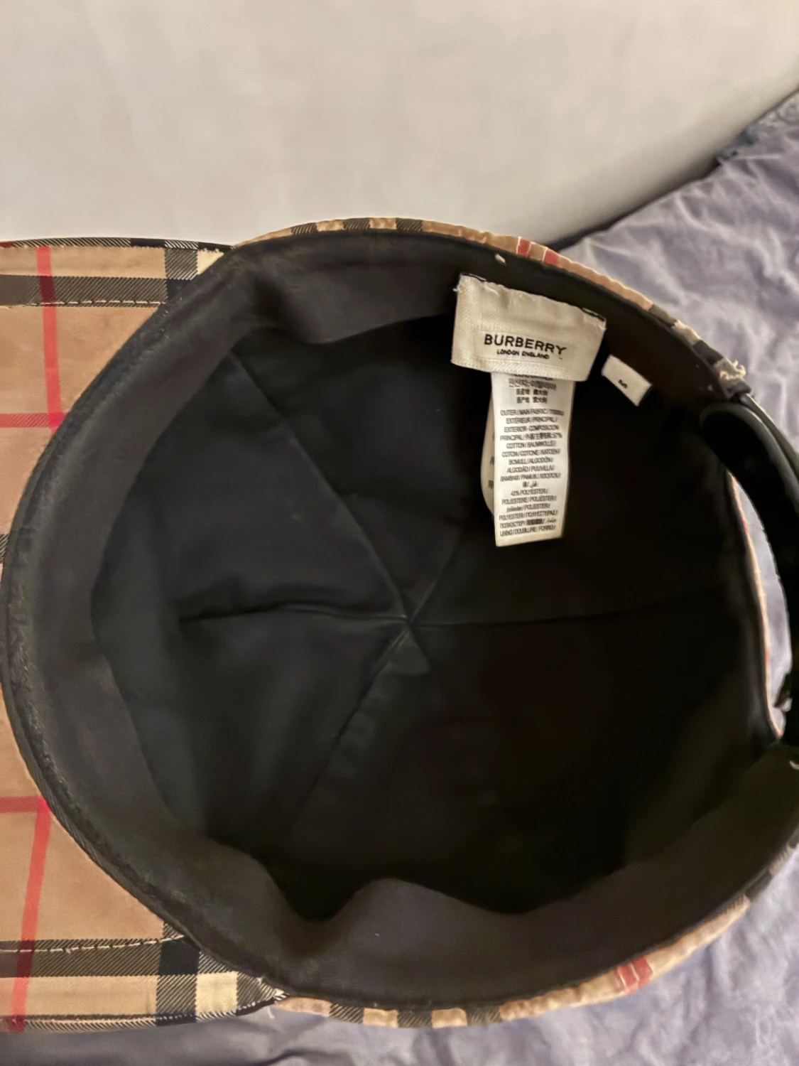 Burberry rutig keps i bomull - 1