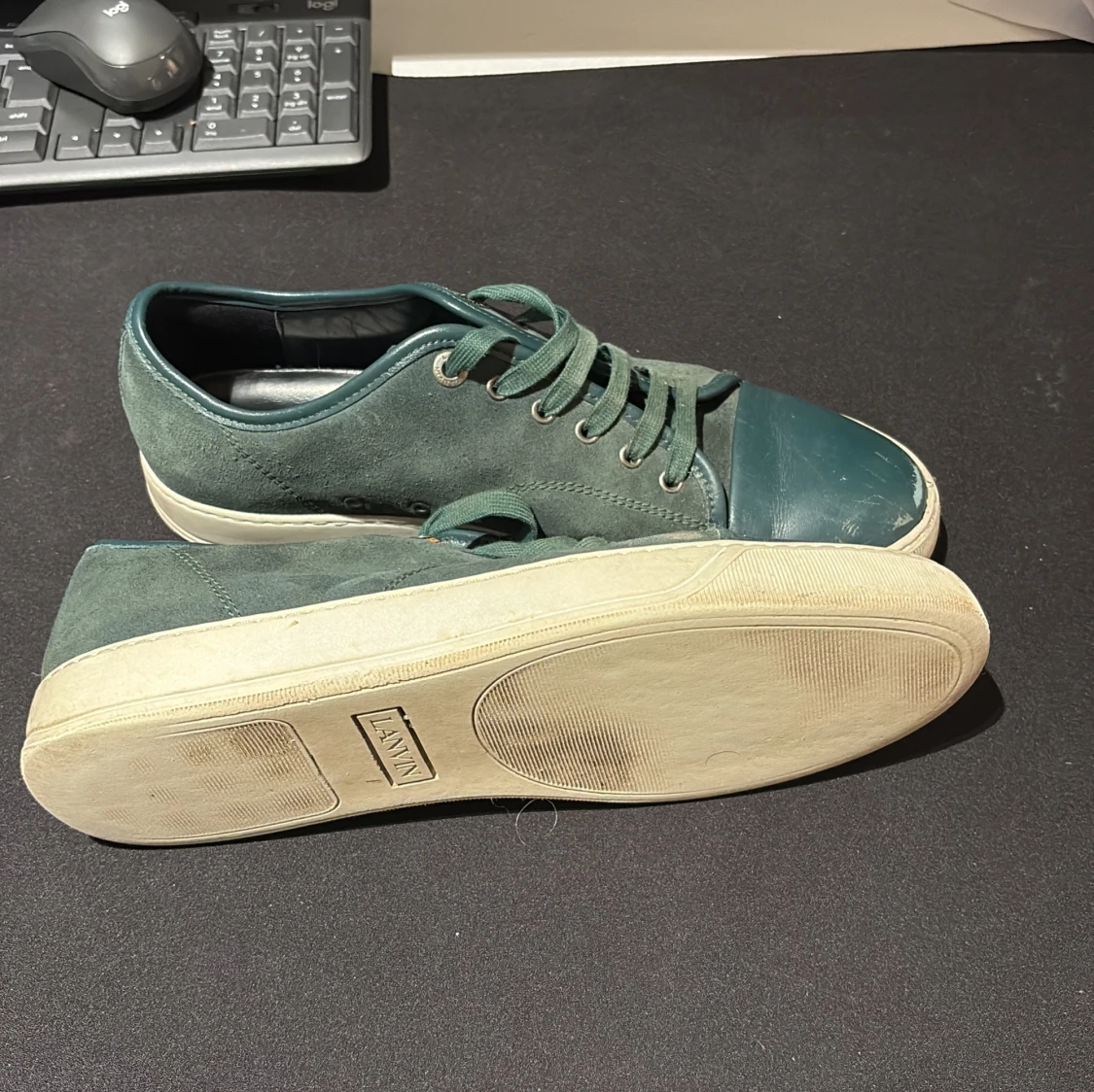 Gröna sneakers från Lanvin - 4