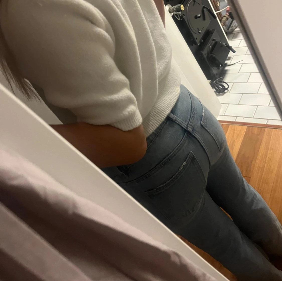 Blå jeans från Gina Tricot - 1