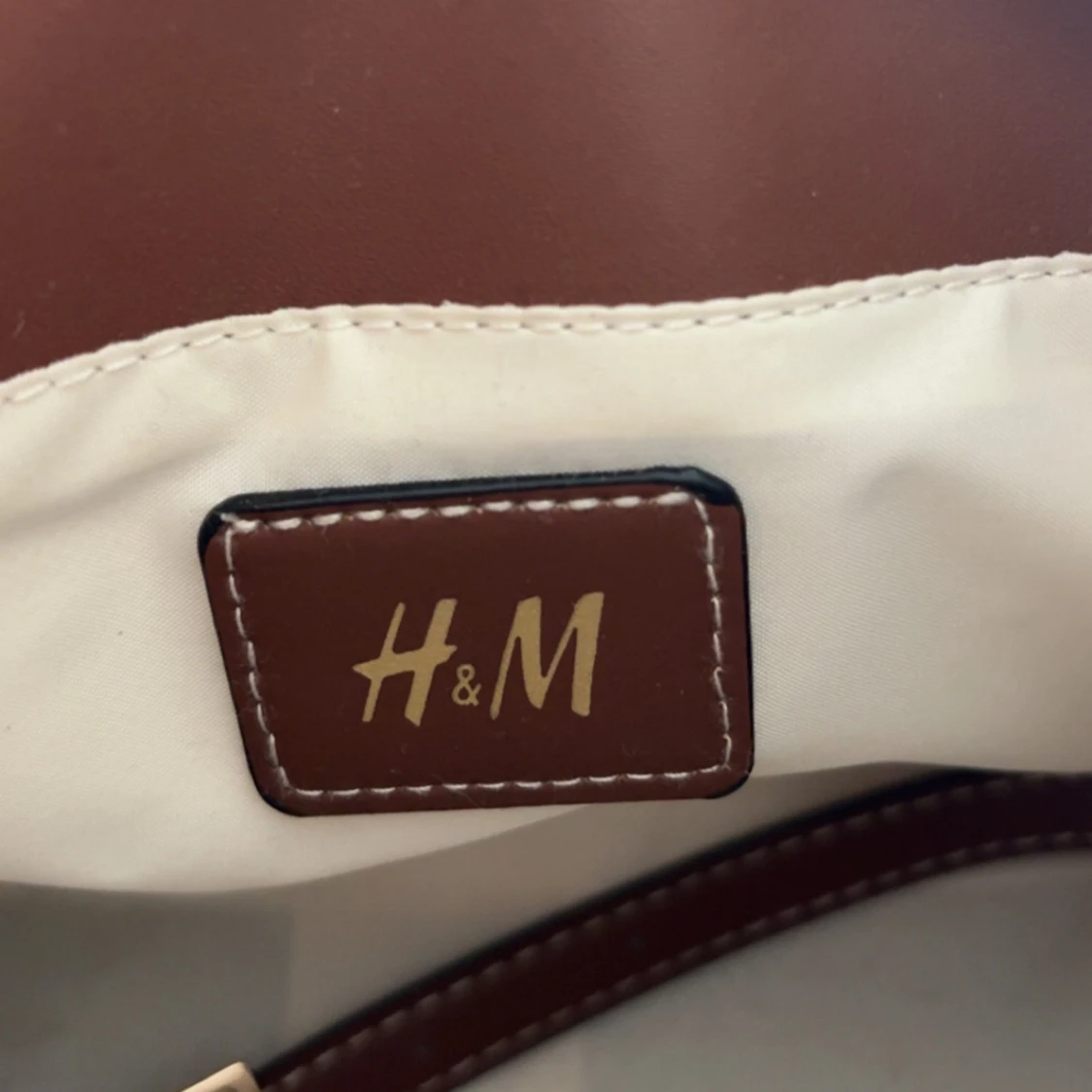 Beige och brun handväska från H&M - 2
