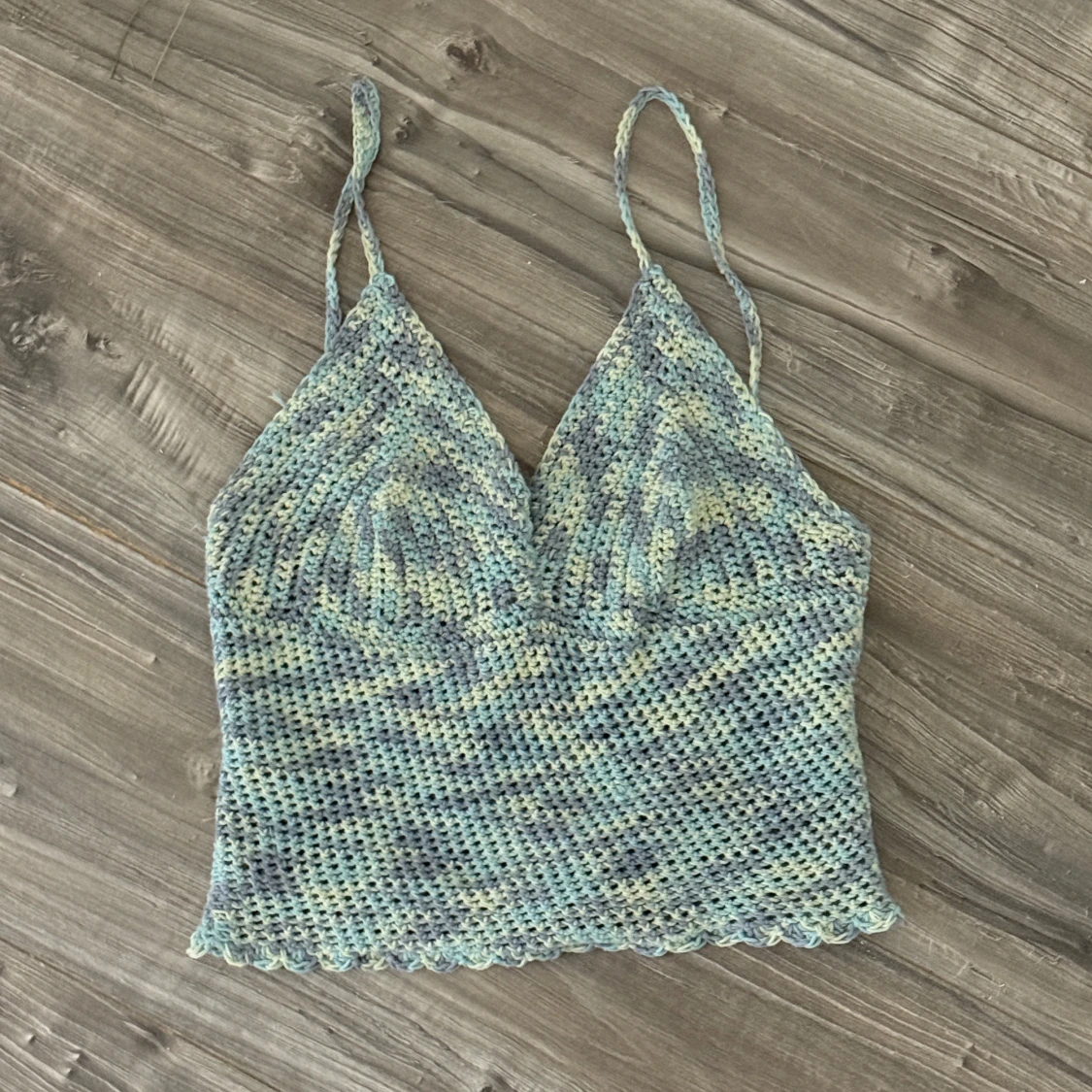 Virkad pastellfärgad linnetopp - 2