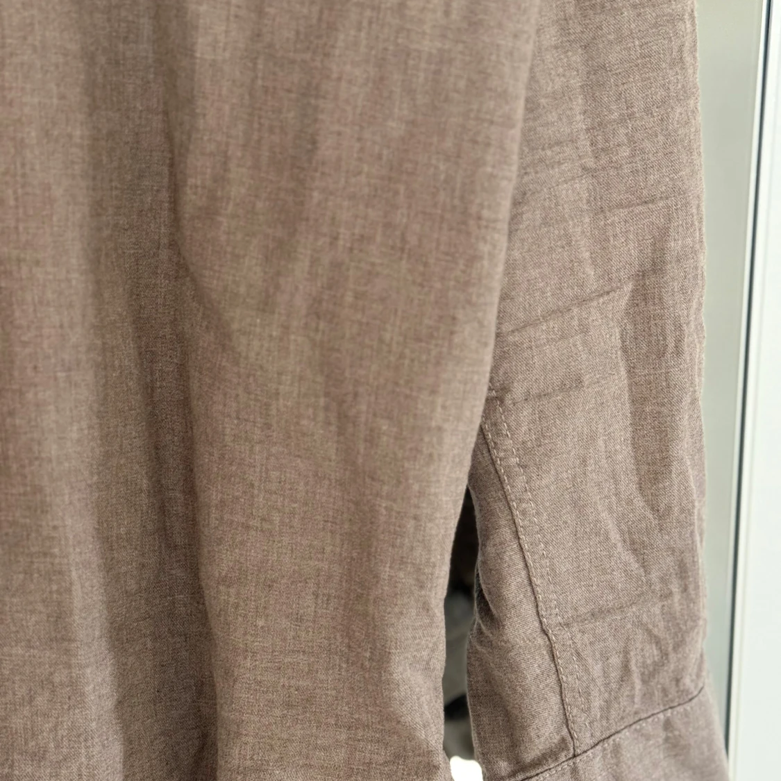 Brun långärmad skjorta i bomull - 3