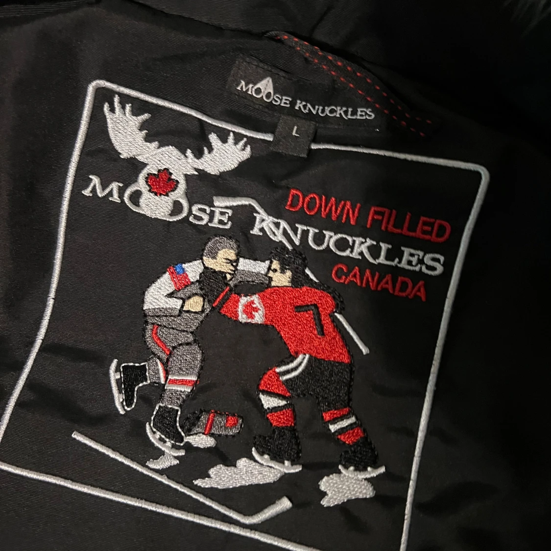 Svart dunjacka Moose Knuckles L - 3