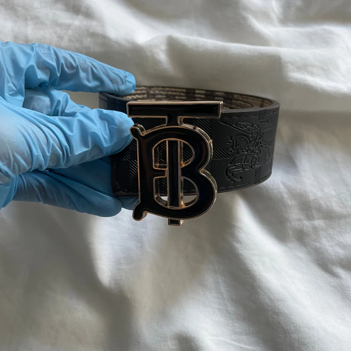 Burberrry bälte  helt ny kort dubbelsidigt  - 3