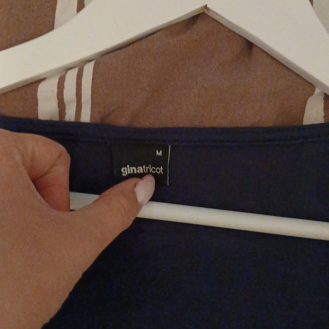 Mörkblå långärmad topp Gina Tricot - 3