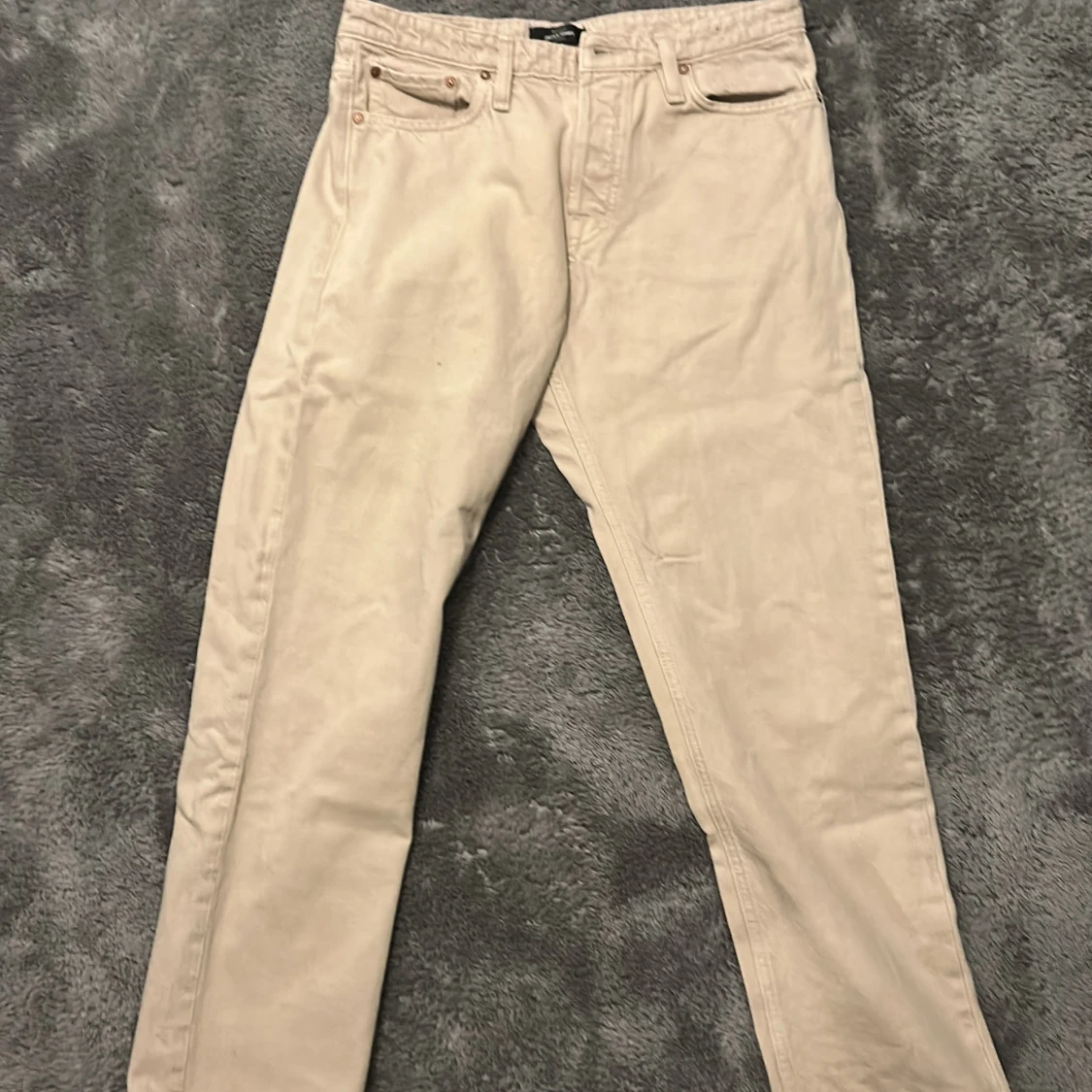 Beige jeans från Jack & Jones