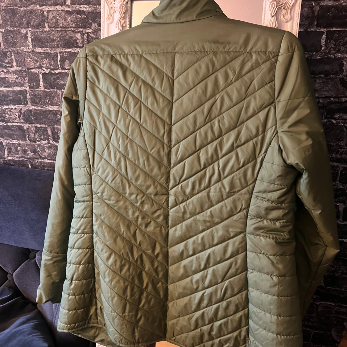 Olivgrön quiltad jacka från Truenorth - 1