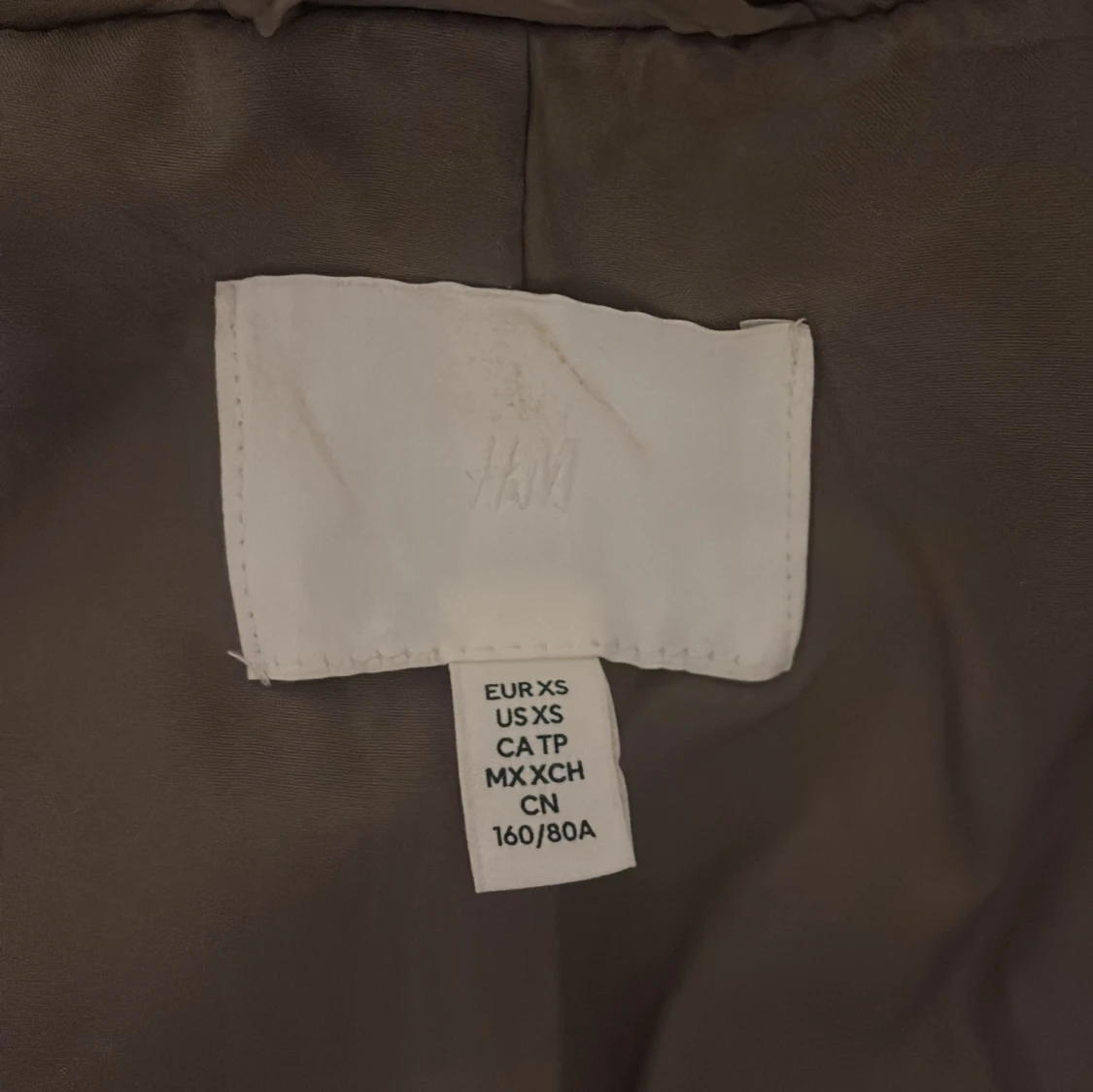 Beige teddyjacka med huva från H&M - 1