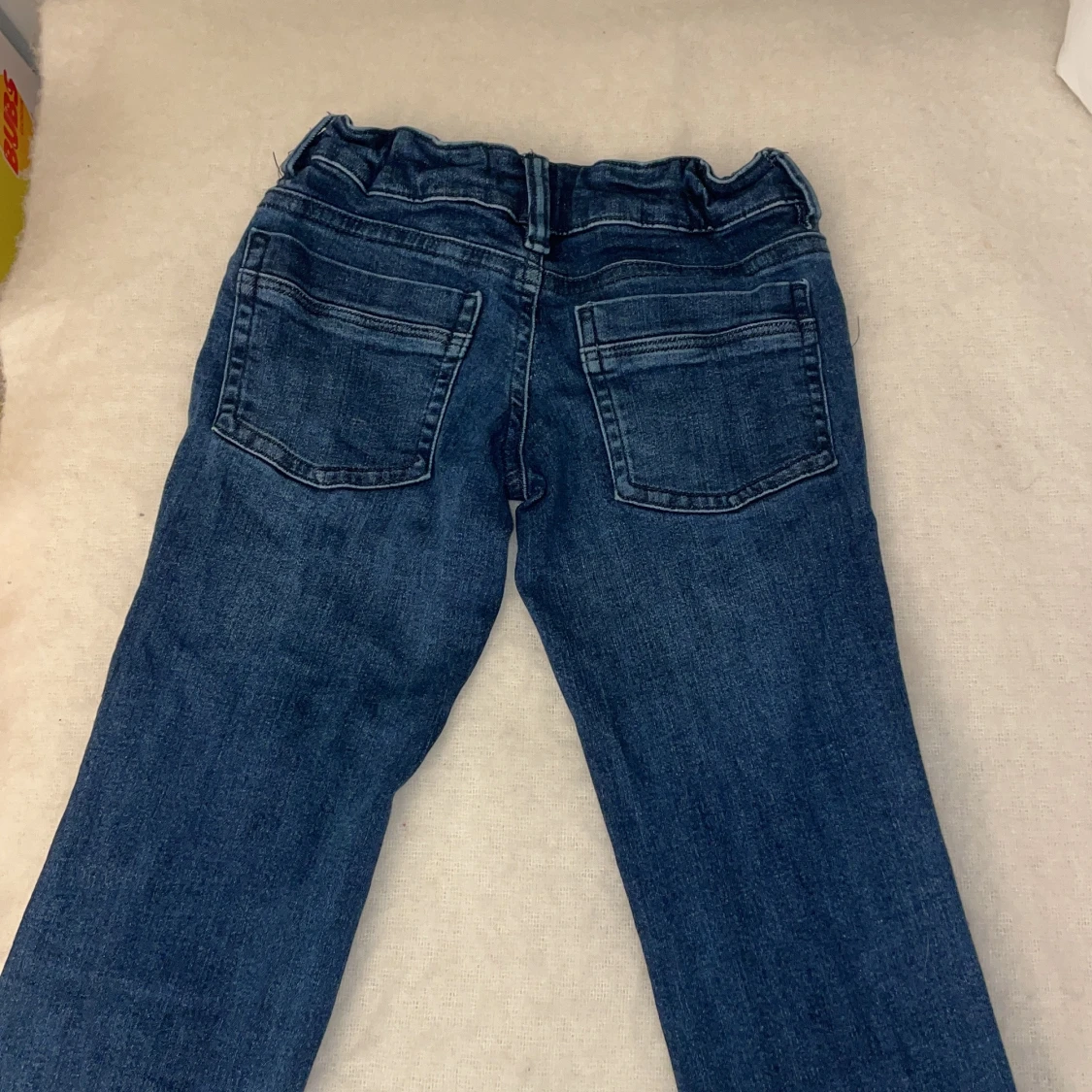 Blå bootcut low rise jeans med normal passform - 3