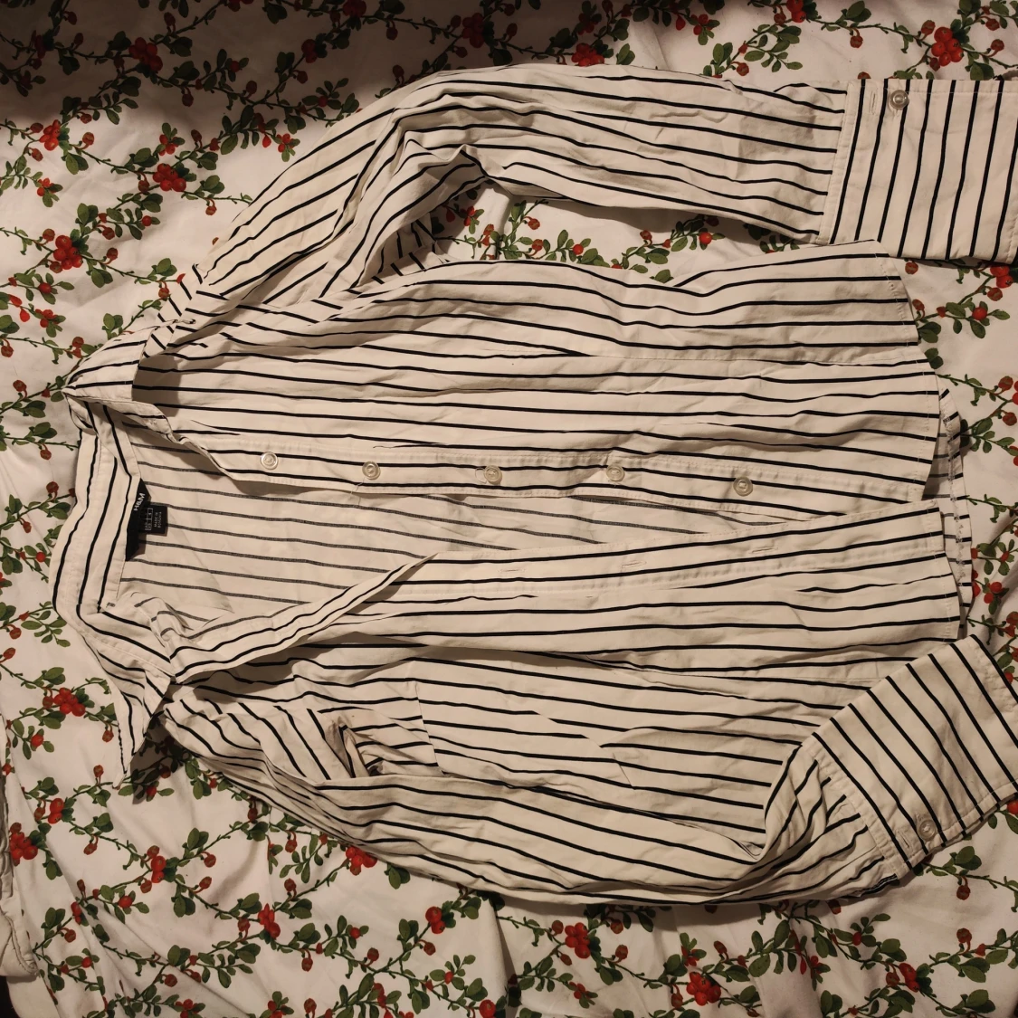 Vit randig skjorta från H&M