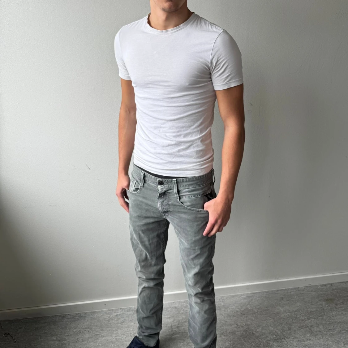 Replay Anbass grå jeans slim fit - 1