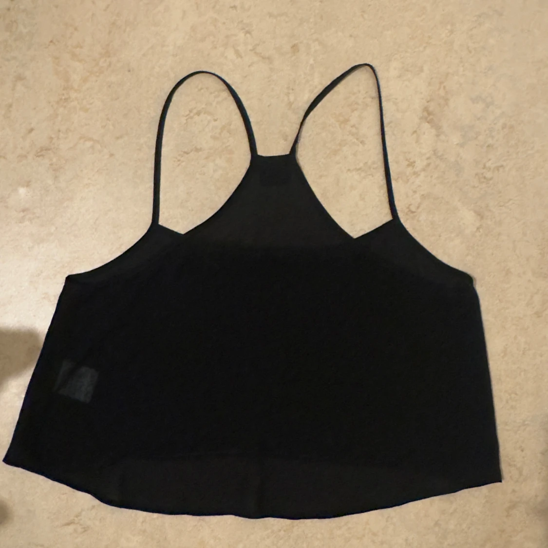 Svart transparent linnetopp Gina Tricot - 1