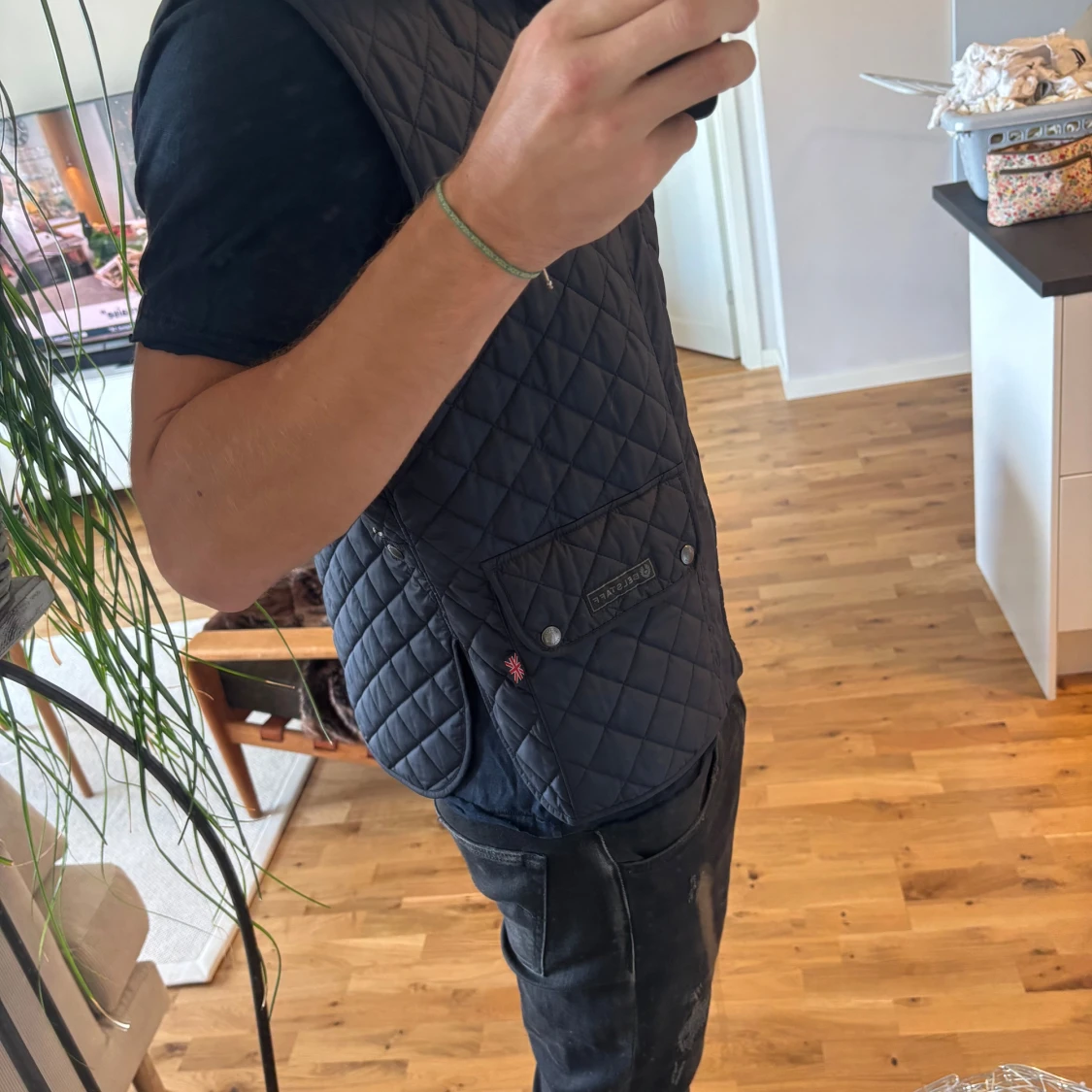 Svart quiltad väst från Belstaff - 1