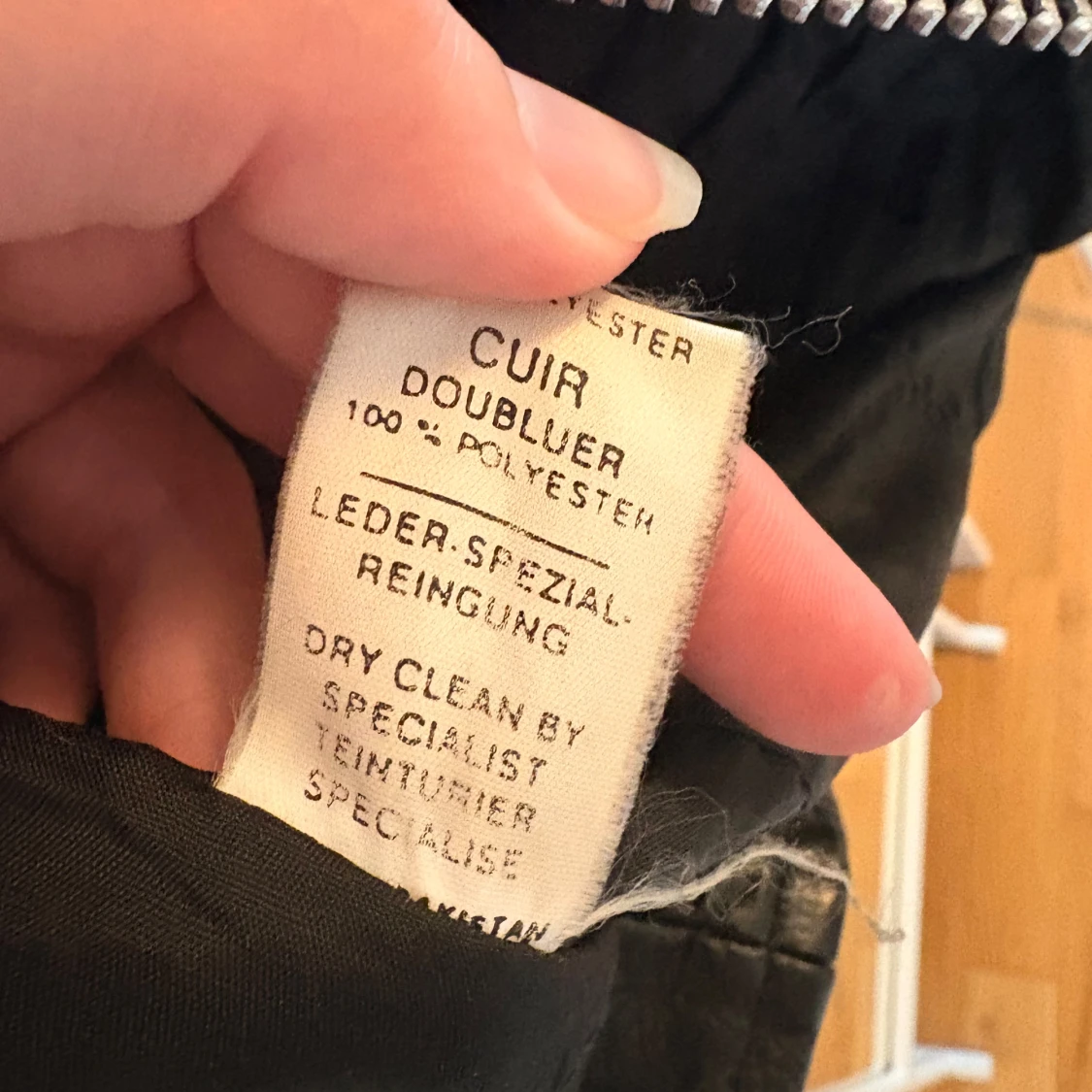 Äkta läder jacka - 4