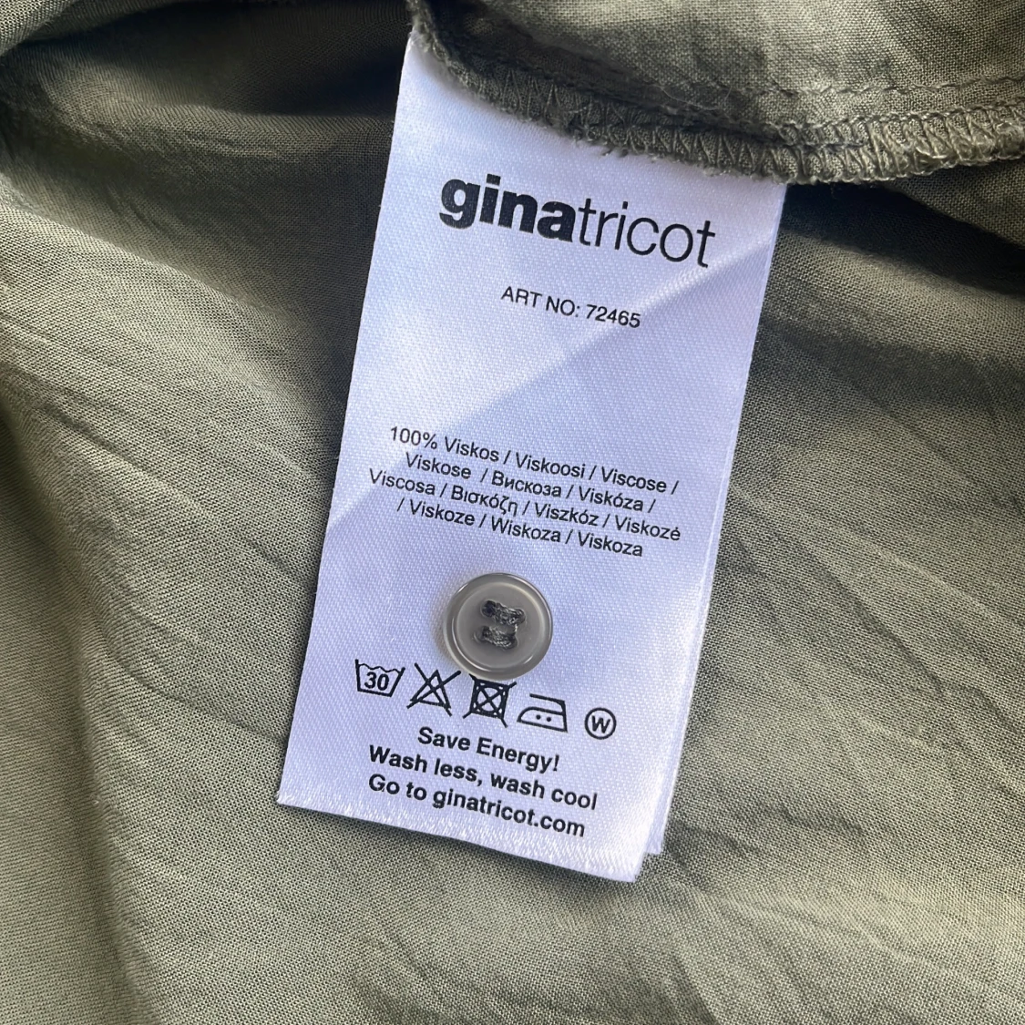 Olivgrön skjorta från Gina Tricot - 3