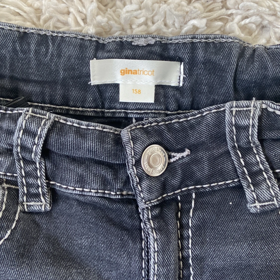 Bootcut jeans från Gina Tricot, stl 158 - 3