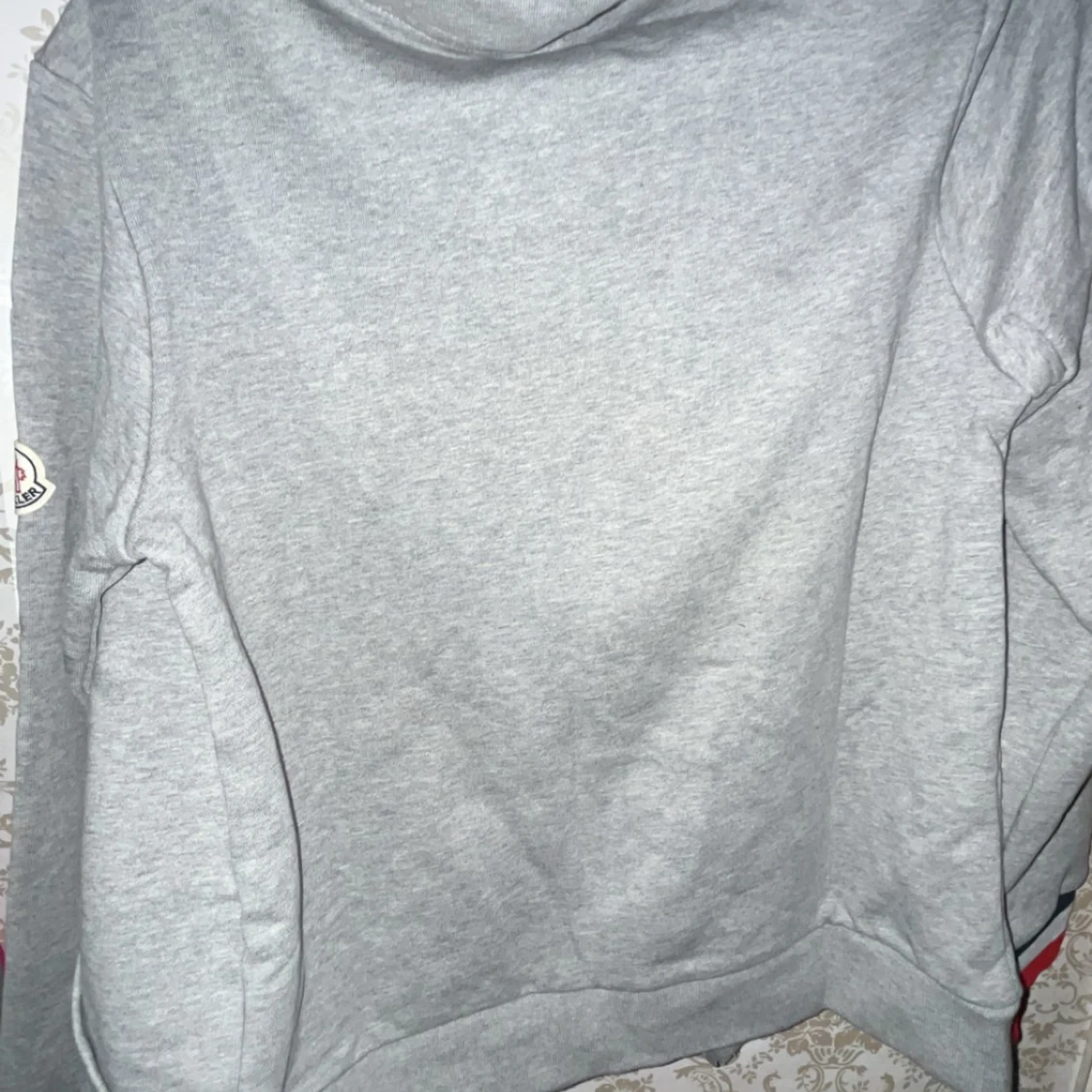 Grå Moncler hoodie med huva - 3