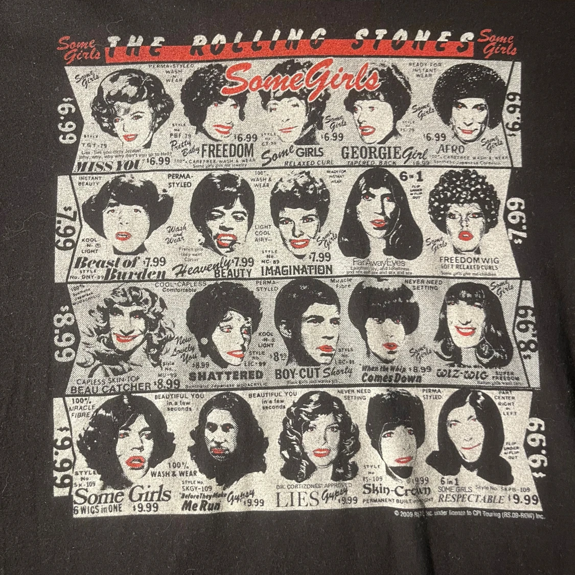 Rolling Stones Some Girls t-shirt svart - 1