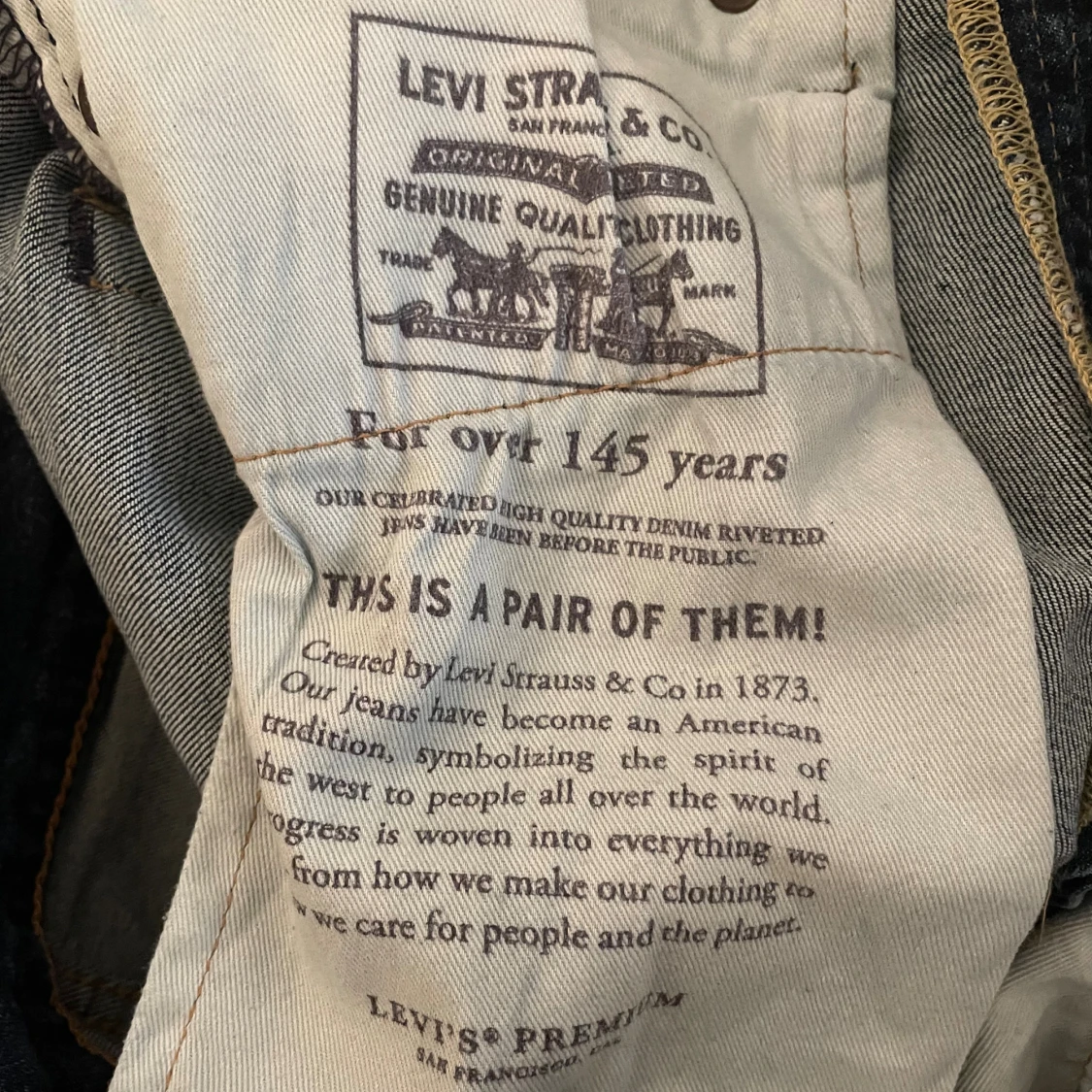 Riktigt Grisch par Levi's 511 Jeans i toppen skick💯 - 4