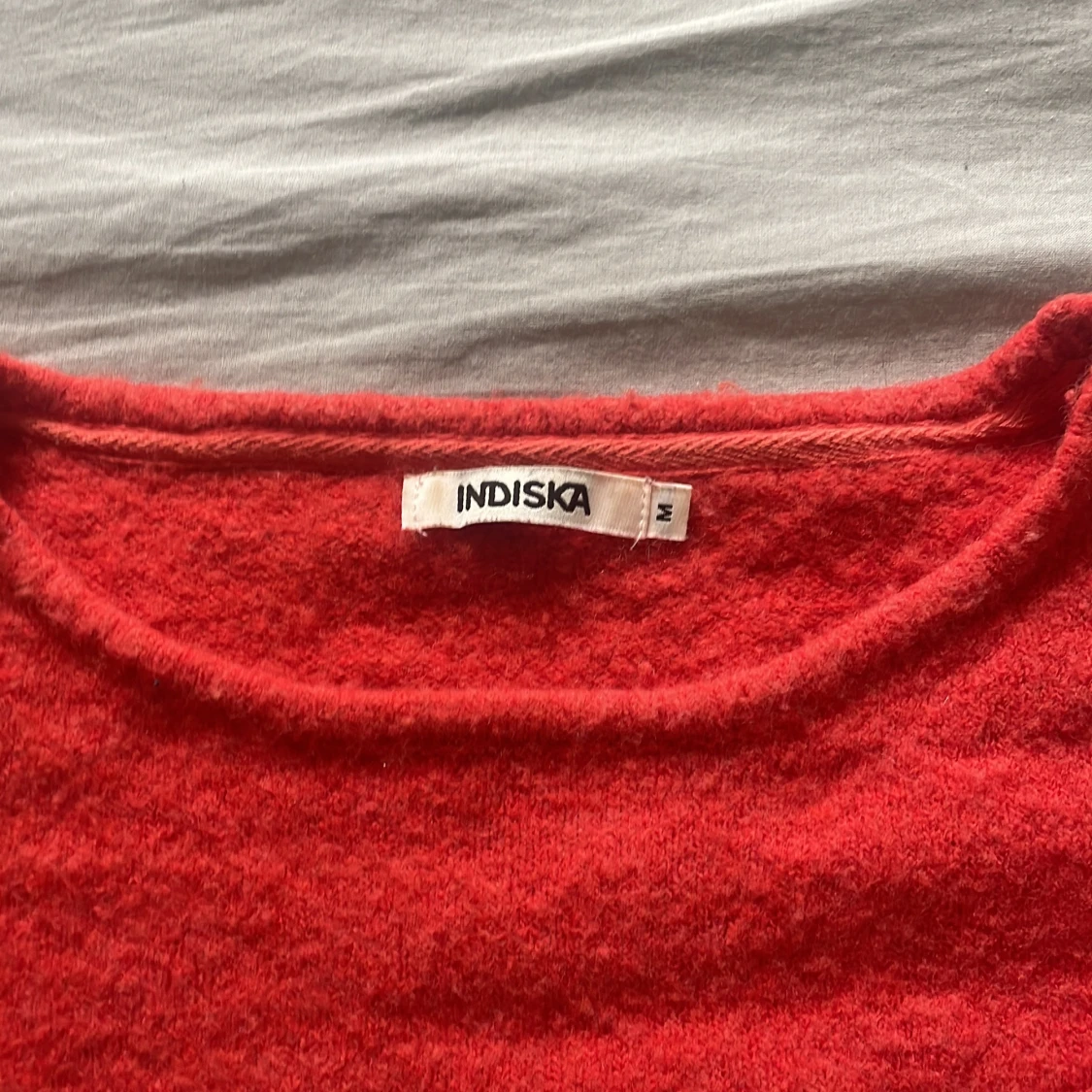 Orange Ull stickad tröja från Indiska - 3