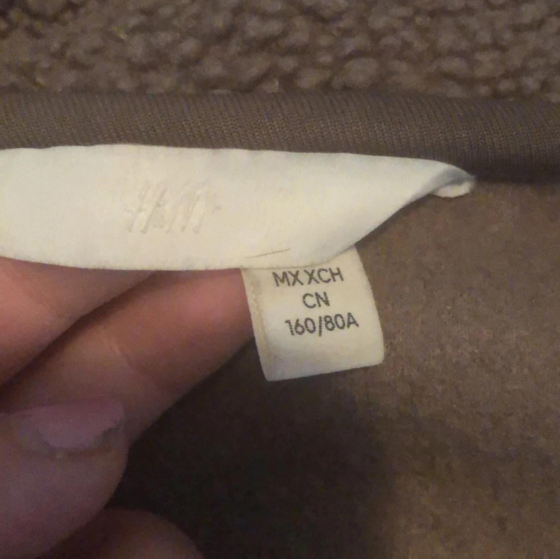 Brun teddyjacka från H&M - 2