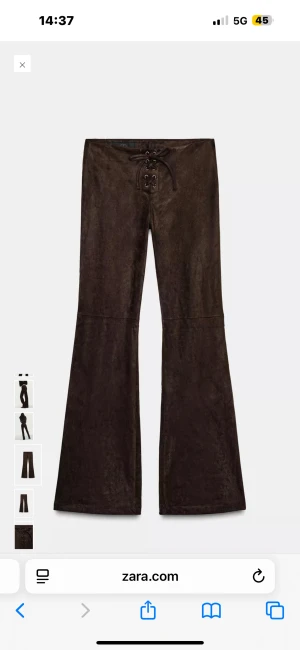 Utsvänga byxor med knytning i midjan  - Säljer mina helt nya byxor från Zara, då dem inte riktigt är min stil. Jag hann slita av lappen innan jag insåg de. Just nu är dem slutsålda på hemsidan. 💞