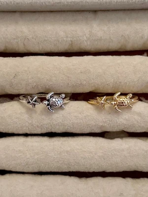 Skölpad ring 🥰 - Justerbar - Styck pris 