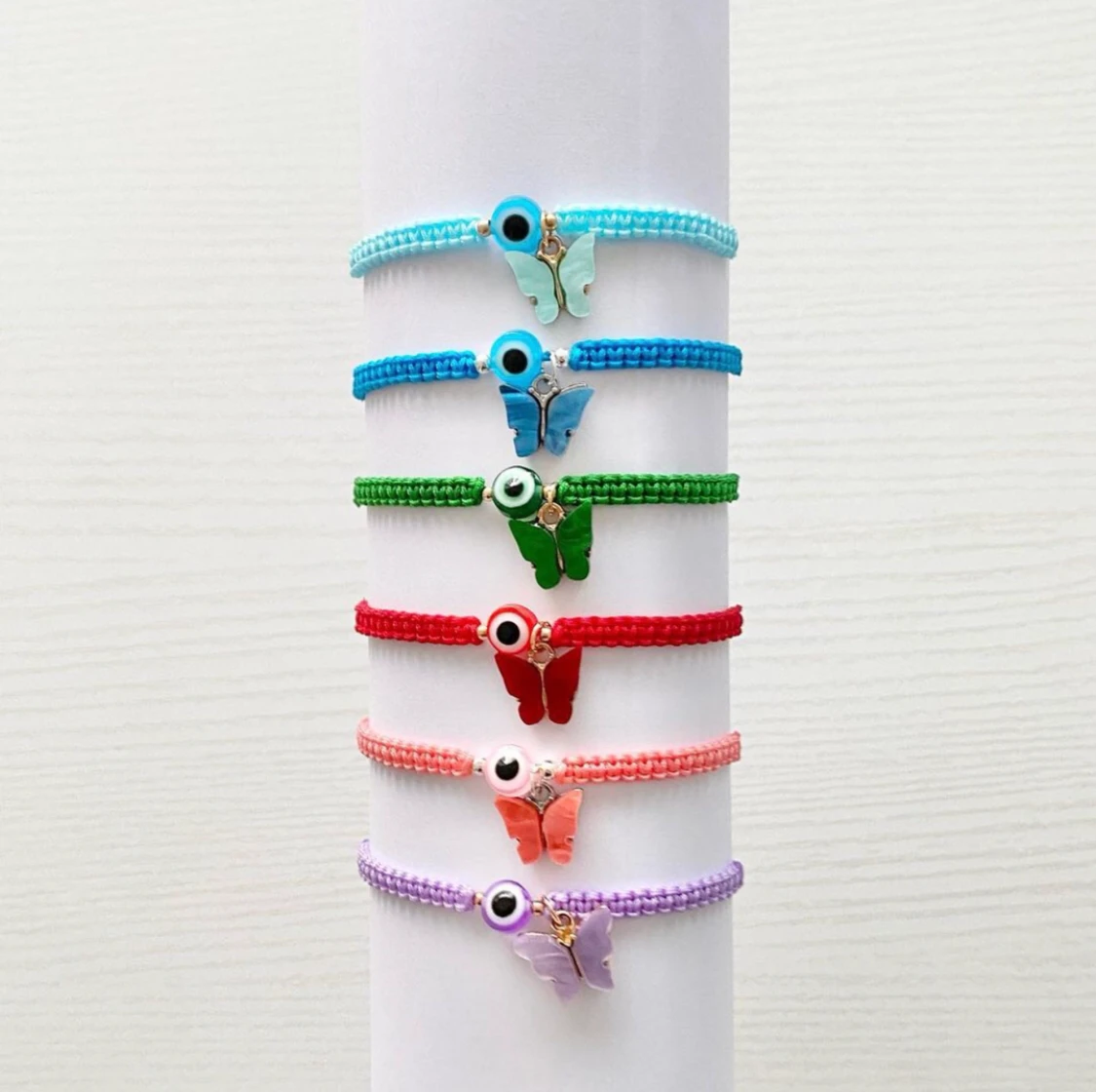  Onda Öga Makramé Armband 🦋    - 91