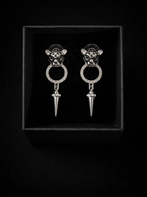 Silver örhängen  - GRATIS GÅVA MED VARGE ORDER!! Supertrendig stockholmsstil tjejer, ring silver. Vinter ring smycke. Gjord av mässing stål, jag svarar och skickar alltid snabbt!