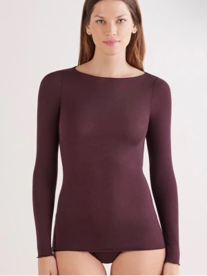 Intimissimi tröja - Kashmir tröja från intimissimi i vinröd med boatneck designen.