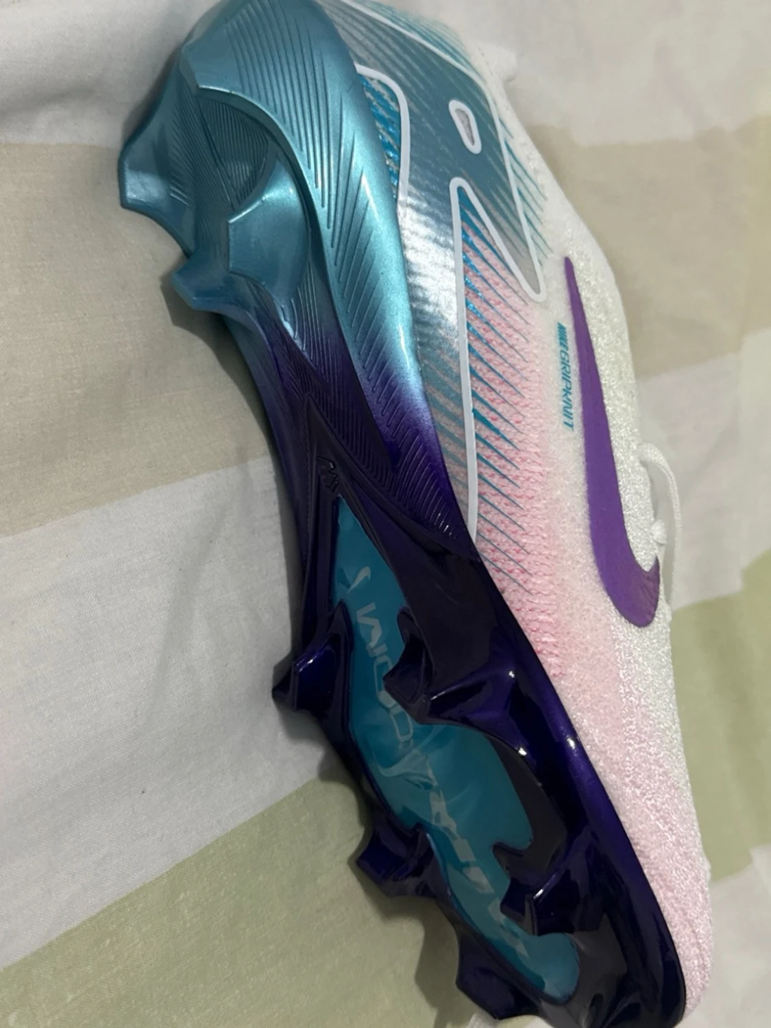 Nike vita och blå fotbollsskor - 3