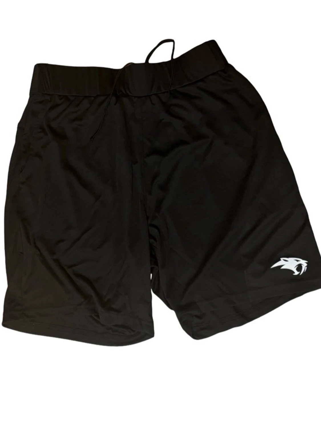 Svarta tränings-shorts