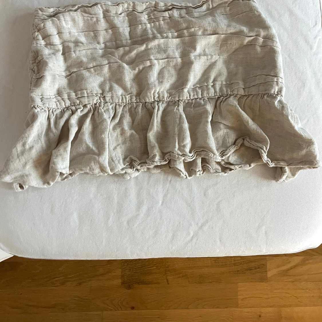 Söt volangkjol i linne